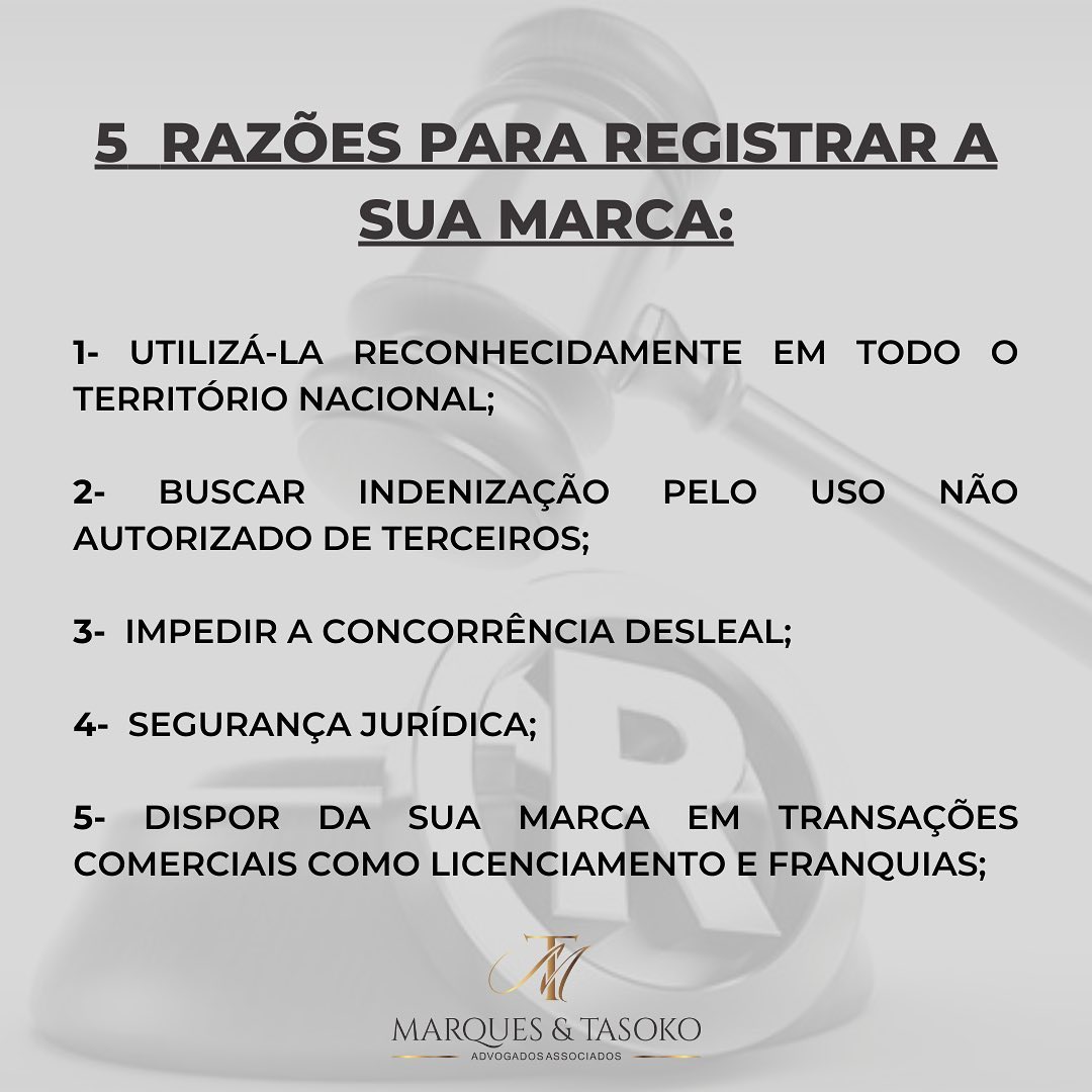 5 razões para registrar a marca